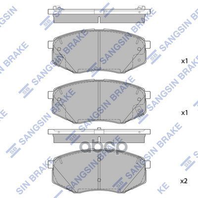 Колодки передние SANGSIN BRAKE SP1847